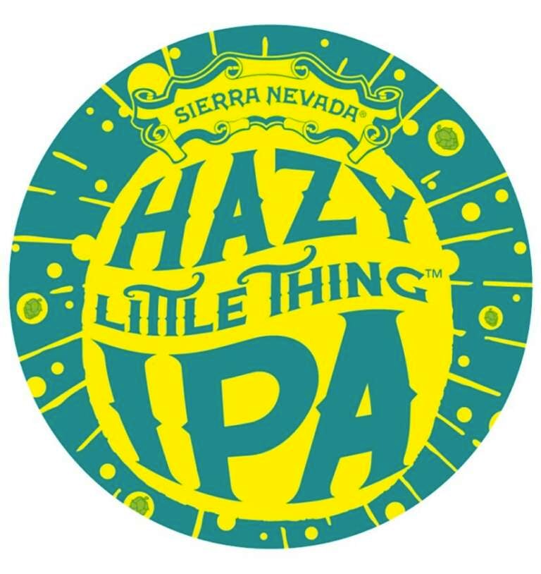 A visualization of the menu item "Hazy Little Thing"